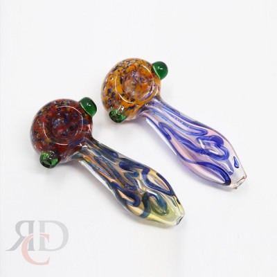 GLASS PIPE GOLD FUMED AND BRIGHT ART GP7541 1CT